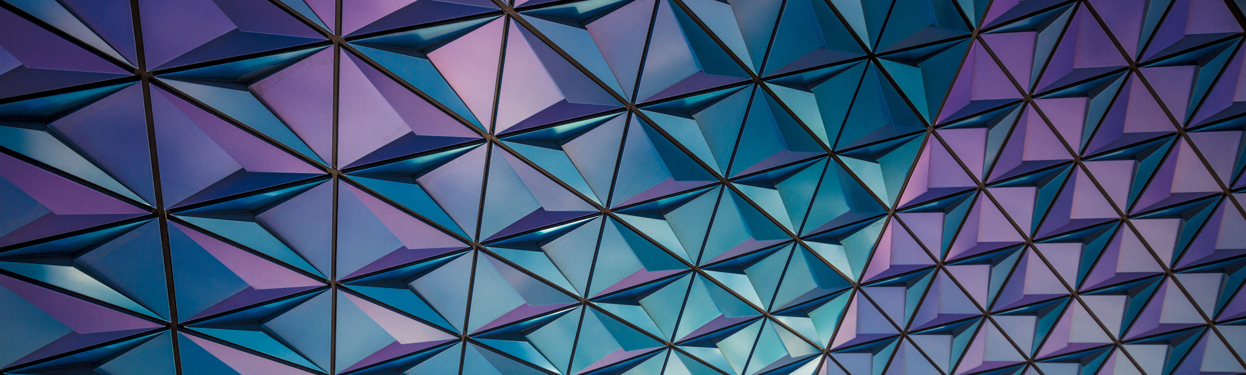 Geometric purple and blue pattern. Image by Ferdinand Stohr